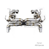 Ferrari 458 Special Full Exhaust System Valved Titanium Stainless Steel