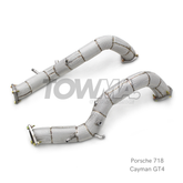 Porsche 718 Cayman GT4 Downpipe Catless High-Flow 4.0