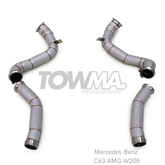 Mercedes-Benz C63 C63 S W205 Downpipe Catless High-Flow 4.0 V8