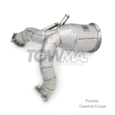 Porsche Cayenne Turbo Turbo S Downpipe Catless High-Flow 2019-2023