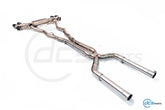 DCE Parts BMW M850i G16 Gran Coupe RVS Titanium Catback Uitlaatsysteem met Kleppen - Unique Domestic Automotive