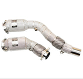 DCE Parts - BMW S55B30 / S55 M3 F80 / M4 F82 F83 / M2 F87 - Catless / Catlook / High Flow Cat Downpipe - Unique Domestic Automotive