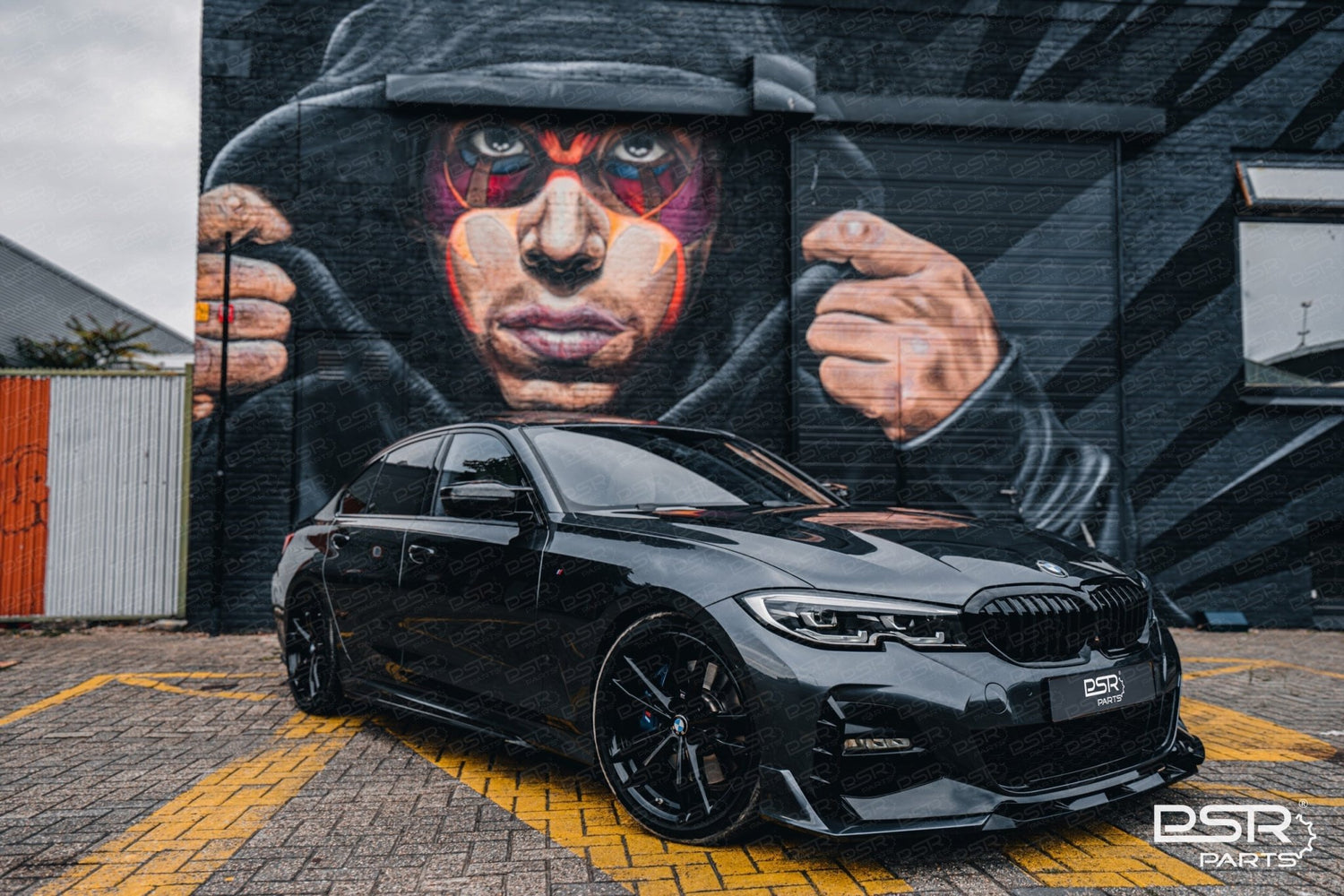 DCE Parts - 5 Piece GTS M - Sport Front Splitter - BMW 3 SERIES G20/G21 Pre - LCI - Gloss Black - Unique Domestic Automotive