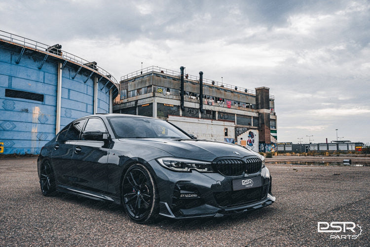 DCE Parts - 5 Piece GTS M - Sport Front Splitter - BMW 3 SERIES G20/G21 Pre - LCI - Gloss Black - Unique Domestic Automotive