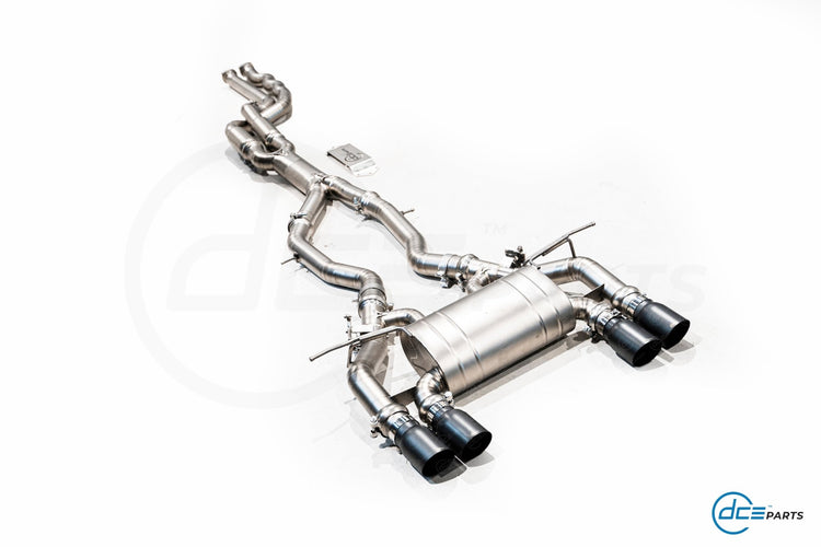 DCE Parts BMW F87 M2 Competition S55 Hybrid Catback Uitlaatsysteem met Kleppen - Unique Domestic Automotive