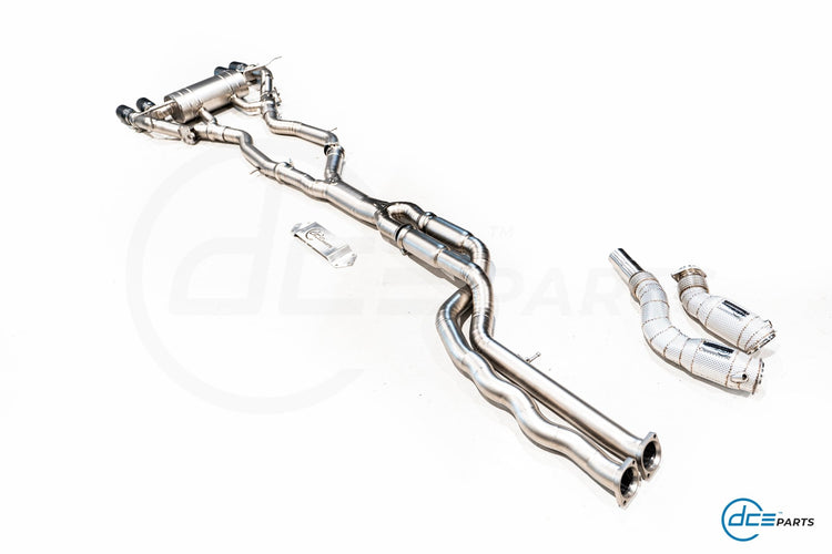 DCE Parts BMW F87 M2 Competition S55 Hybrid Catback Uitlaatsysteem met Kleppen - Unique Domestic Automotive