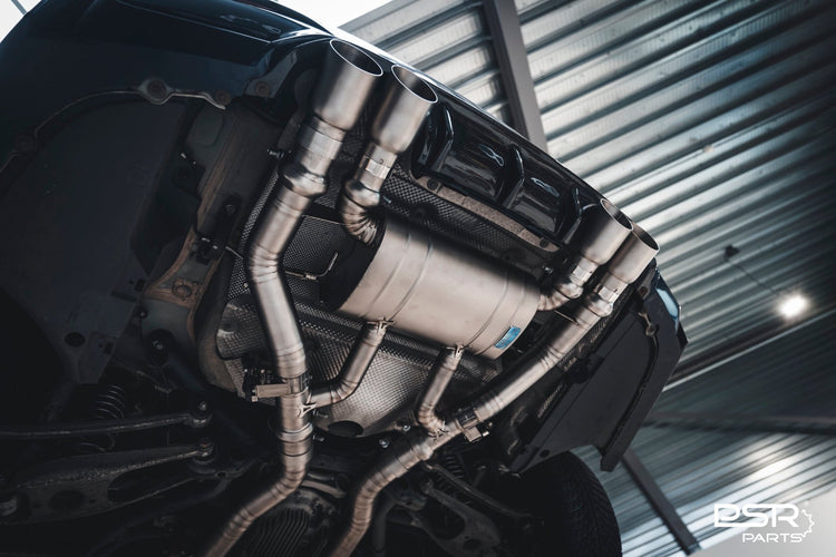 DCE Parts BMW F87 M2 Competition S55 Hybrid Catback Uitlaatsysteem met Kleppen - Unique Domestic Automotive