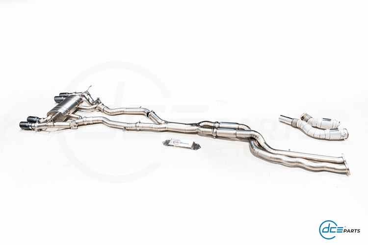 DCE Parts BMW F87 M2 Competition S55 Hybrid Catback Uitlaatsysteem met Kleppen - Unique Domestic Automotive