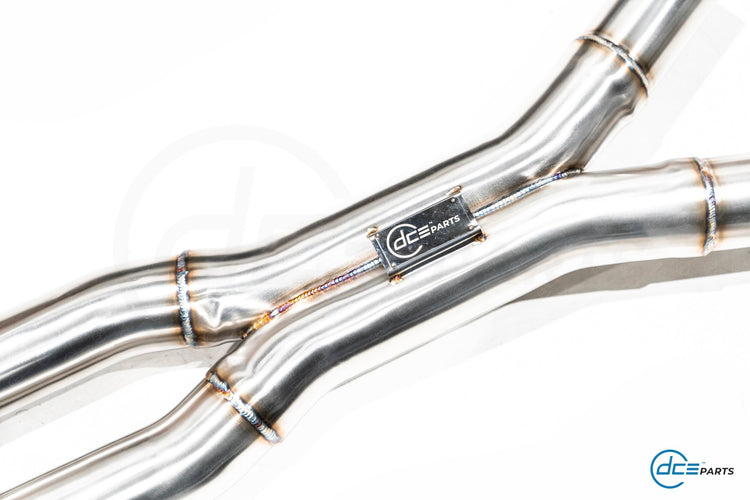 DCE Parts BMW S58 G80/G81 M3 G82/G83 M4 High Flow Equal Length X - Pipe Midpipe - Unique Domestic Automotive