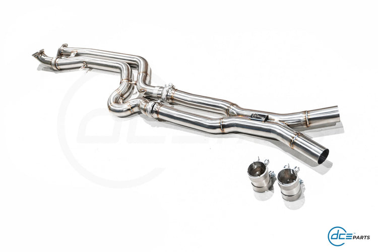 DCE Parts BMW S58 G80/G81 M3 G82/G83 M4 High Flow Equal Length X - Pipe Midpipe - Unique Domestic Automotive