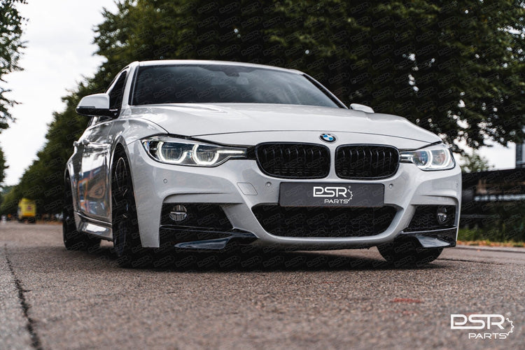 DCE Parts - Splitter Flaps for M - Sport Front Bumper BMW F30 F31 - Gloss Black - Unique Domestic Automotive