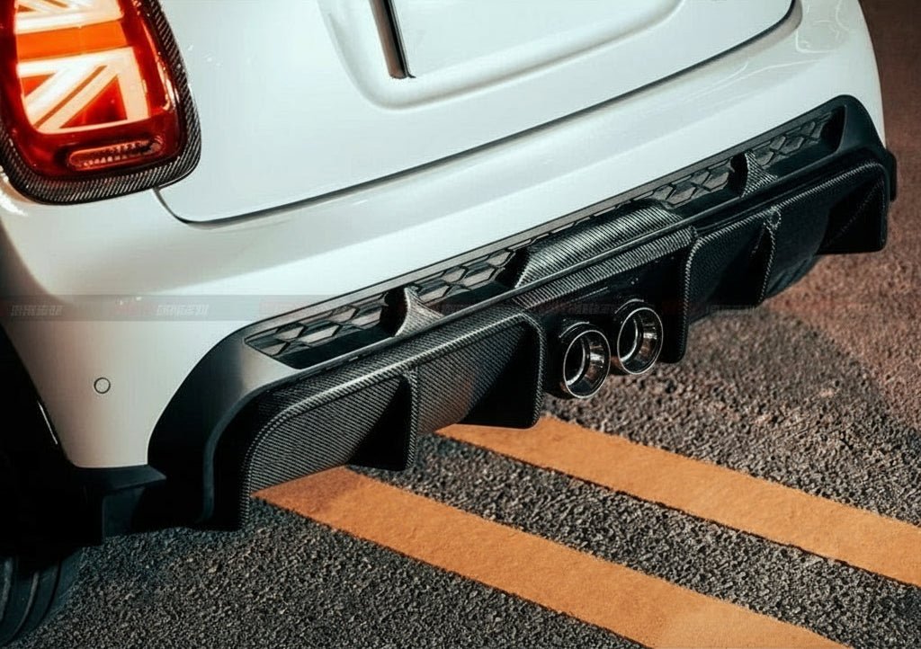 MINI F55/F56 JCW Rear Lip Carbon Fiber YISO Design 2022 - Unique Domestic Automotive